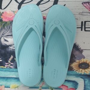 Crocs Women's Light Blue Flip Flops